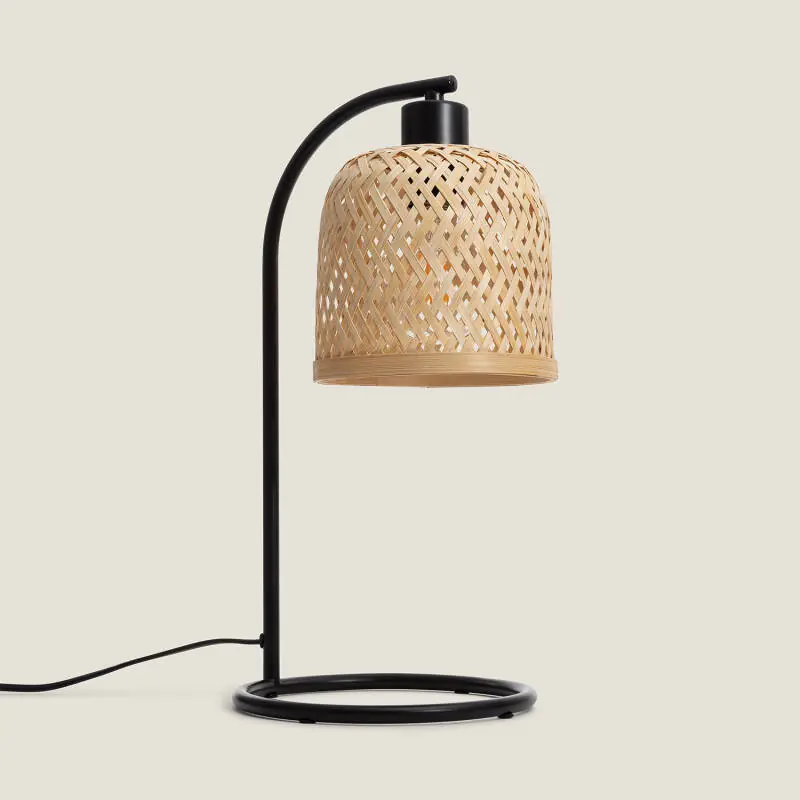 Lampe à Poser Métal et Bambou Adola