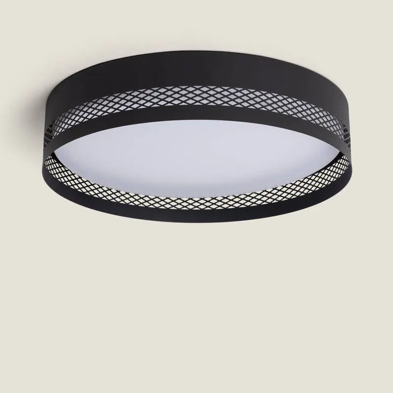 Plafonnier LED 40W Acier Saska L