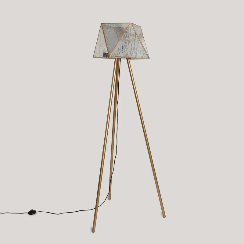 Lampadaire Métal et Verre Mattina