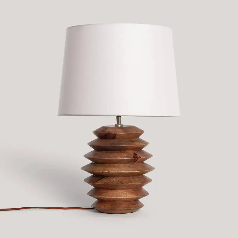 Lampe à Poser Bois Vihaan ILUZZIA