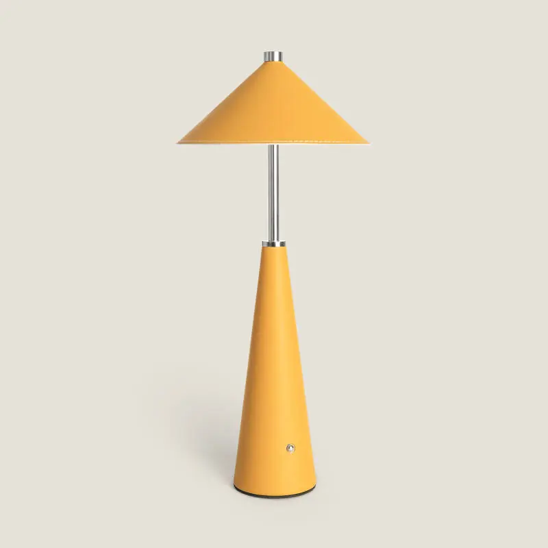 Lampe à Poser LED Portable Cuir et Métal avec Batterie USB Rechargeable Tyu Tule