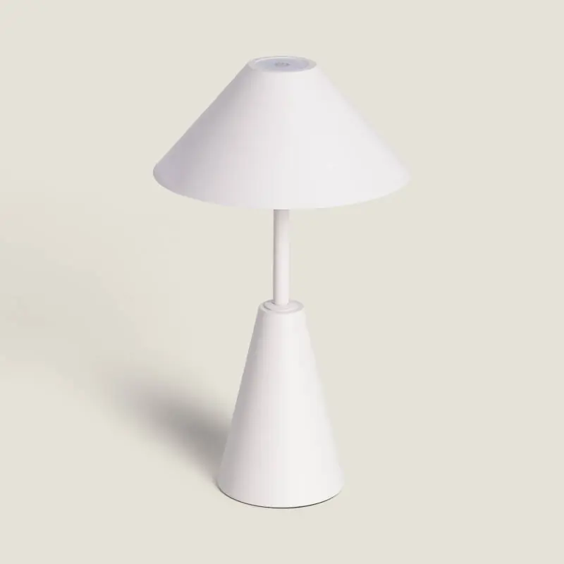 Lampe à Poser LED Portable Extérieure Métal avec Batterie Rechargeable Chamle