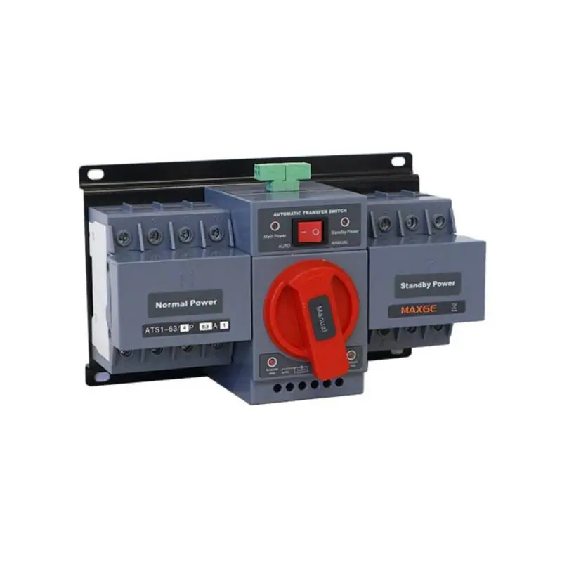 Commutateur Automatique de Réseau Industriel MAXGE ATS1 1-2 4 pôles 63A