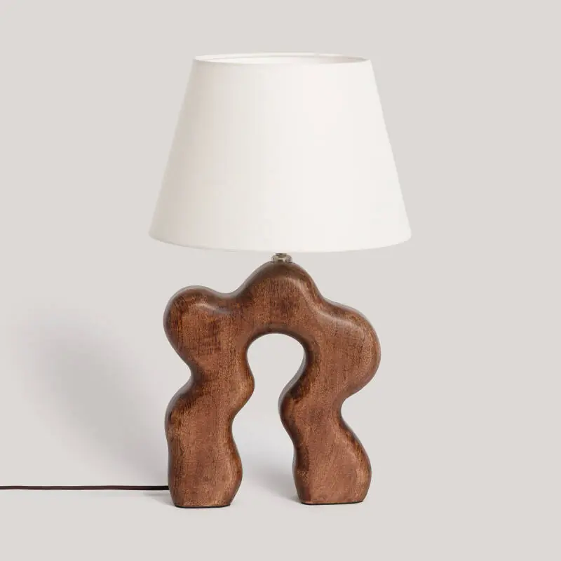 Lampe à Poser Bois Hunar I ILUZZIA