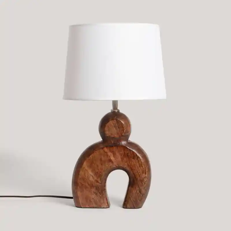Lampe à Poser Bois Hunar II ILUZZIA