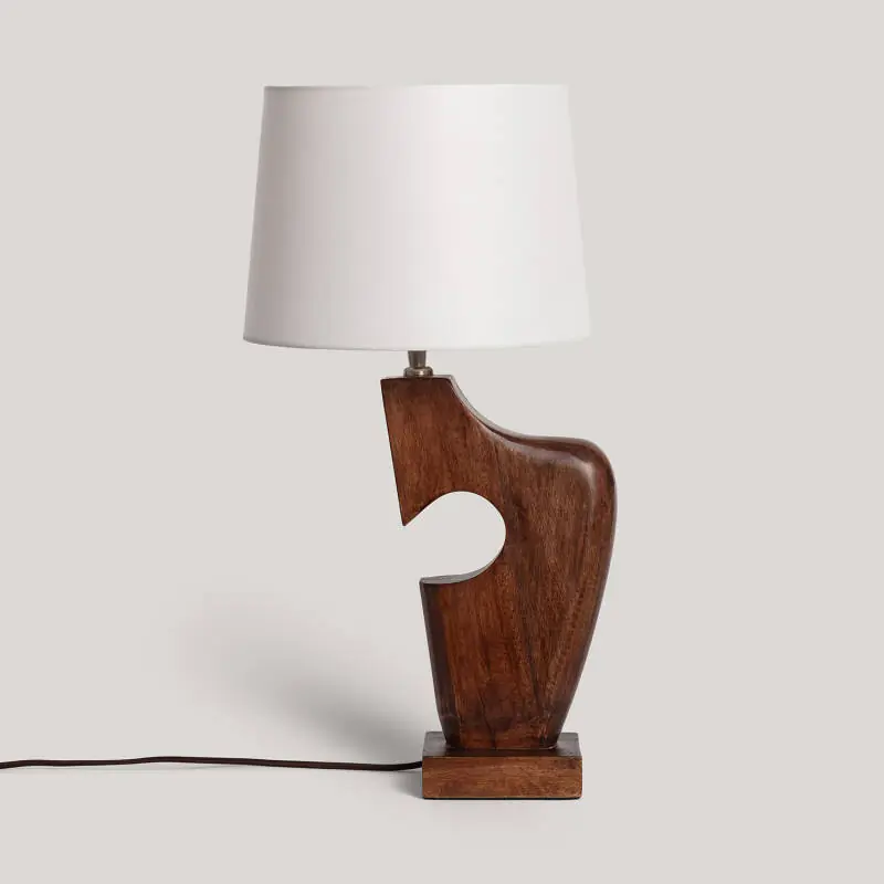 Lampe à Poser Bois Hunar IV ILUZZIA