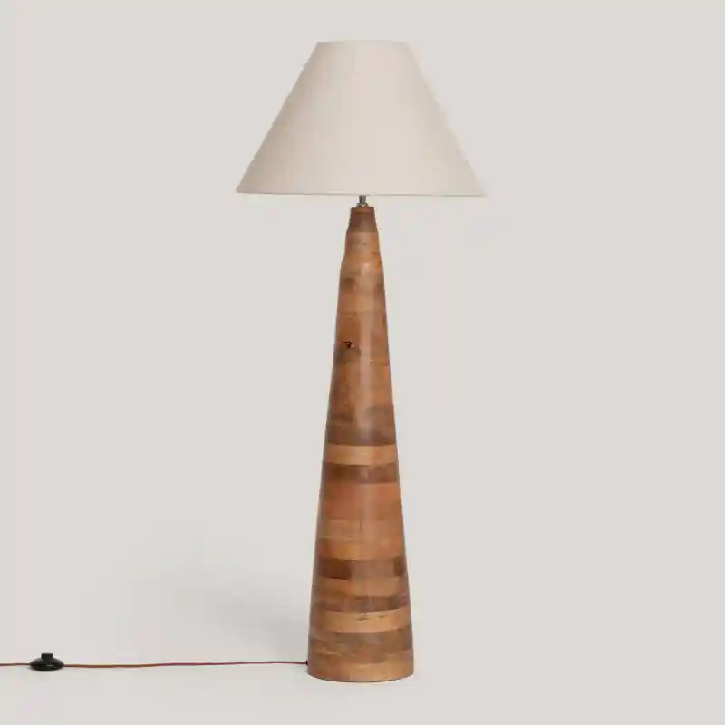 Lampadaire Bois Zeil Rajesh ILUZZIA