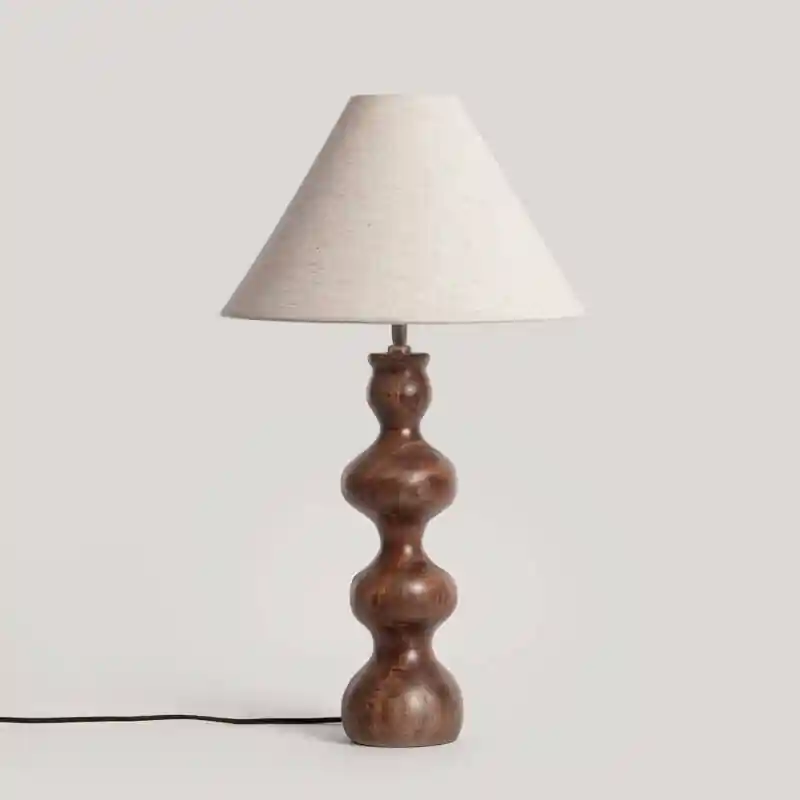 Lampe à Poser Bois Anahla ILUZZIA