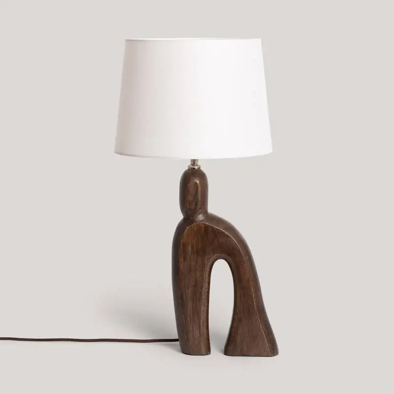 Lampe à Poser Bois Hunar III ILUZZIA
