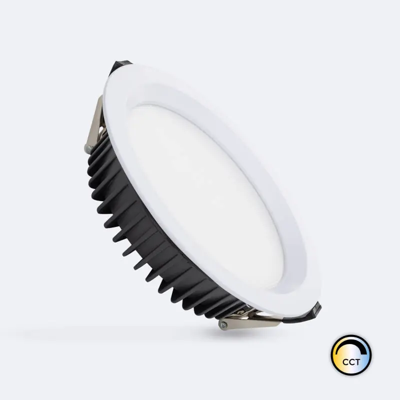 Downlight LED 15W Circulaire SAMSUNG AERO CCT Sélectionnable 130 lm/W Microprismatique LIFUD Coupe Ø 160 mm