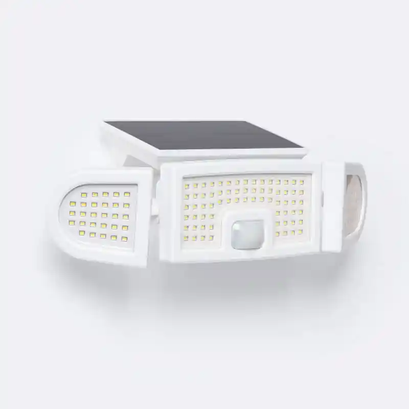 Projecteur Solaire LED IP65 7W avec Détecteur de Mouvement PIR et Détecteur Crépusculaire