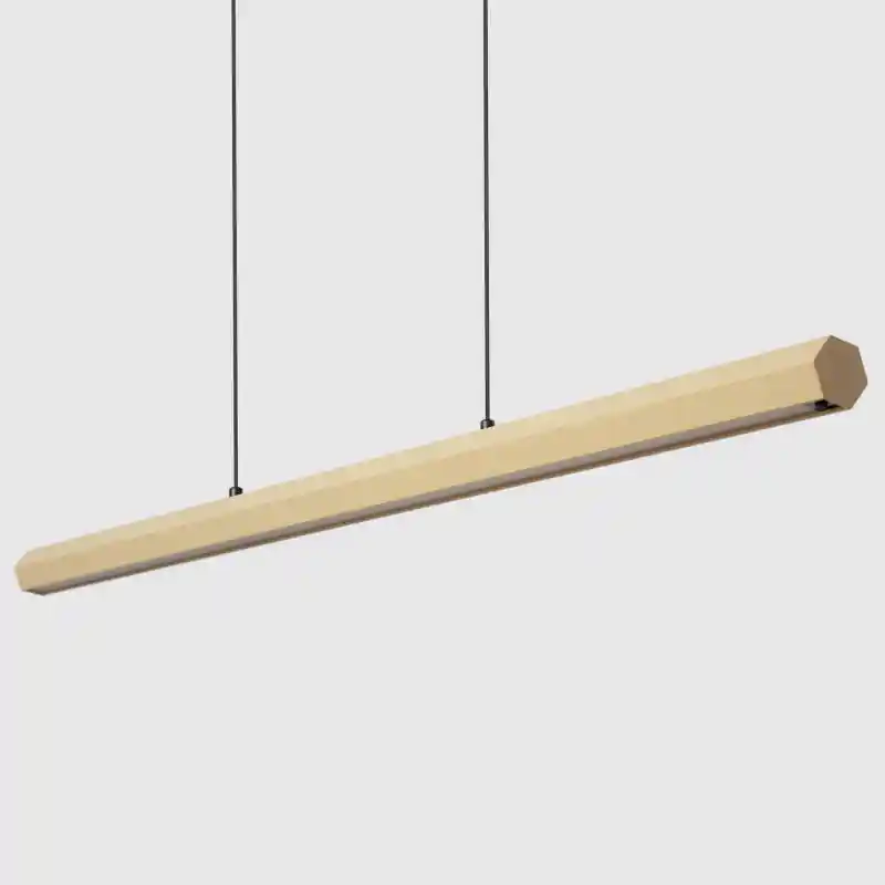 Suspension Linéaire LED 42W Aluminium CCT Éclairage Double Face Funky Kool
