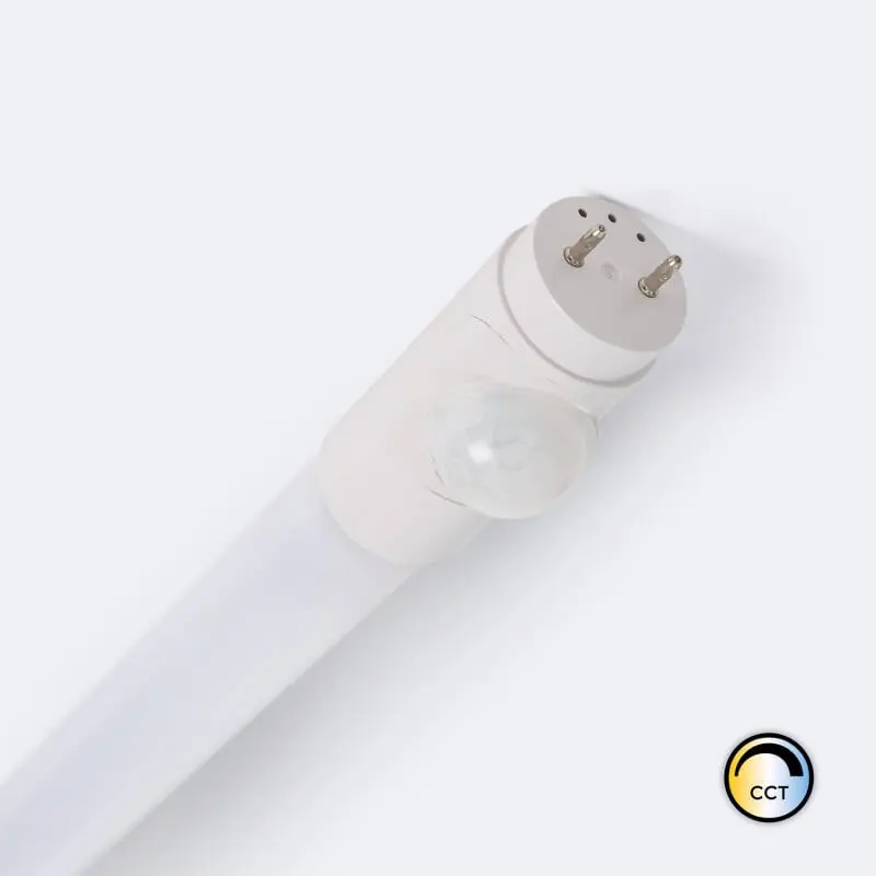 Tube LED 150cm T8 G13 PC avec Détecteur de Mouvement PIR il. Connexion Latérale de sécurité 23W 140lm/W