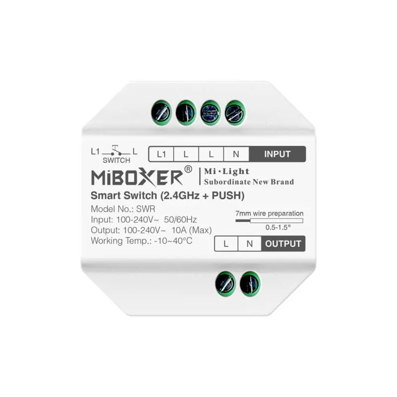 Télérupteur Convertisseur LED MiBoxer Bouton poussoir