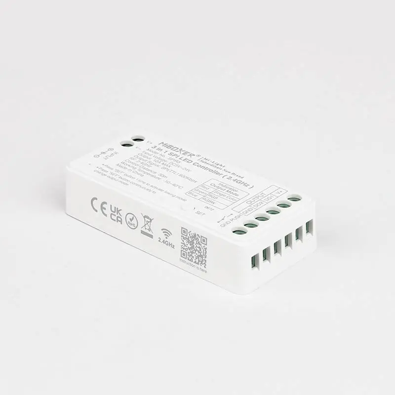 Contrôleur Digital SPI 3-en-1 pour Ruban LED Digital Monochrome/RGB/RGBW MiBoxer SPIR3