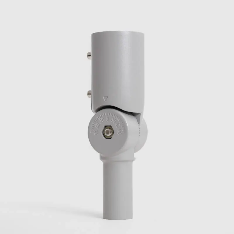 Bras de Colonne Directionnelle 90º Ø44 mm pour Éclairage Public Gris