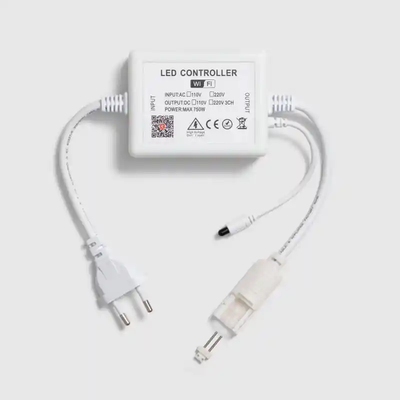 Contrôleur Variateur WiFi pour Ruban LED Monochrome avec Télécommande RF