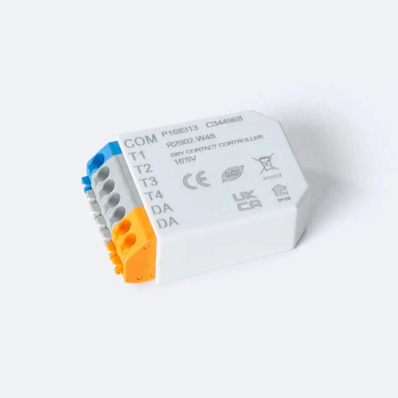 Contrôleur à Contacts Secs DALI-2 compatible avec Bouton-Poussoir