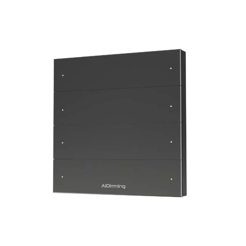 Panneau Gestion de Scènes DALI AIDimming PE-MC8P avec 8 Boutons Tactiles en Aluminium