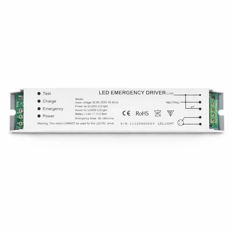 Driver de Secours pour Tubes et Réglettes LED jusqu‘à 20W