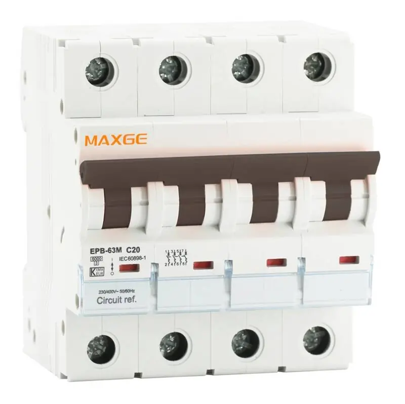 Disjoncteur Magnéto-thermique CC Alpha+ 1000 VCC 4 P Courbe C 6 kA IndustrieL/TertiaireMAXGE