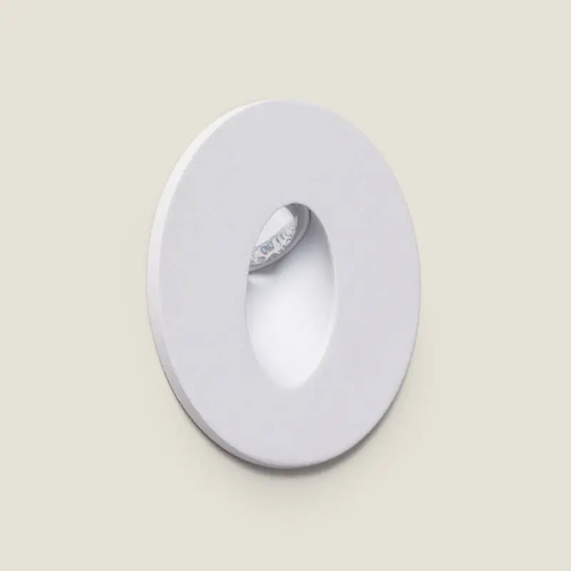 Balise LED Encastrable Murale Rond Aluminium Adam