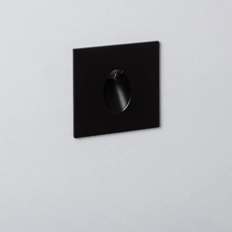 Balise LED Encastrable Murale Carrée Aluminium Adam