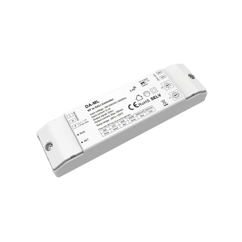 Convertisseur RF vers DALI DT6/DT8 avec BUS intégré SKYDANCE DA-ML Compatible avec Bouton-poussoir