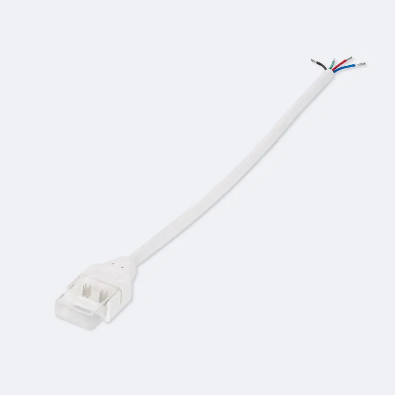 Connecteur Hippo avec Câble pour Ruban LED RGB 220V WCOB Silicone FLEX Largeur 12 mm