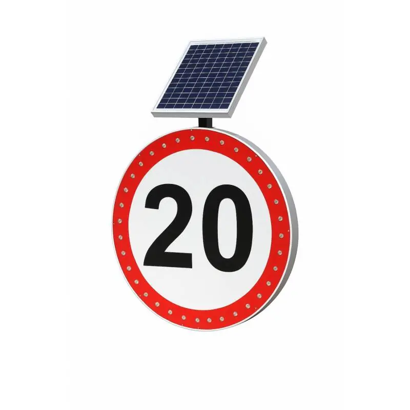 Signalisation Solaire de Vitesse Maximale 3W IP54