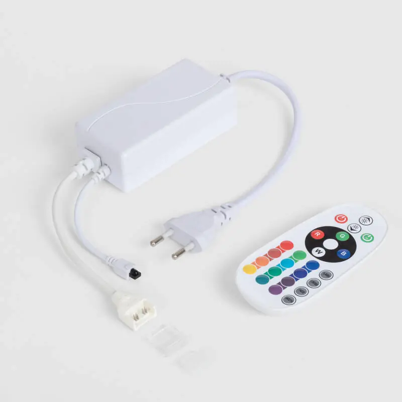 Contrôleur pour Ruban LED RGB 220V WCOB Silicone FLEX avec Télécommande IR