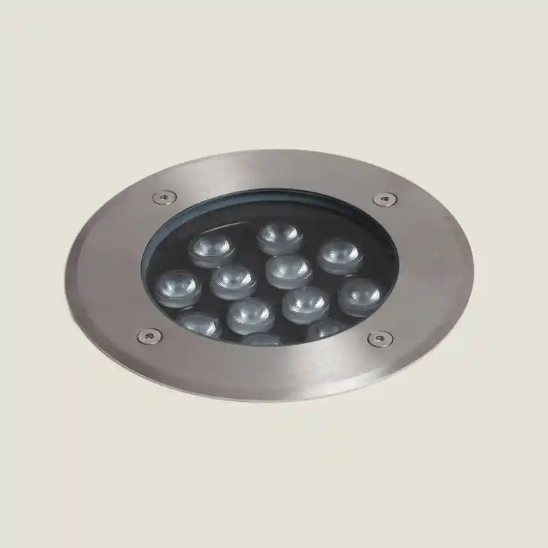 Spot Extérieur LED 12W Solid Encastrable au Sol Inox Hallo