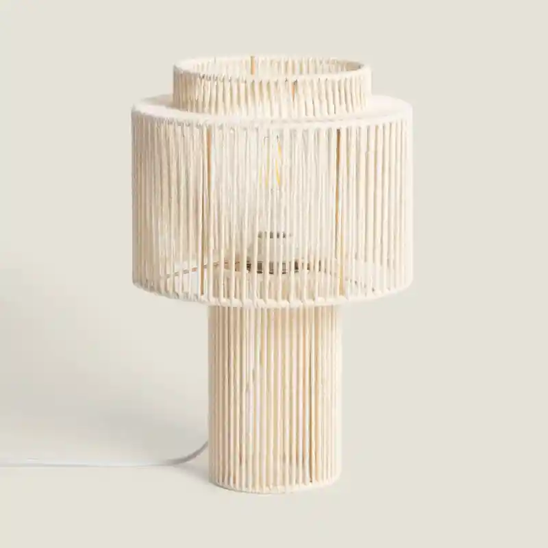 Lampe à Poser Corde de Coton Alma