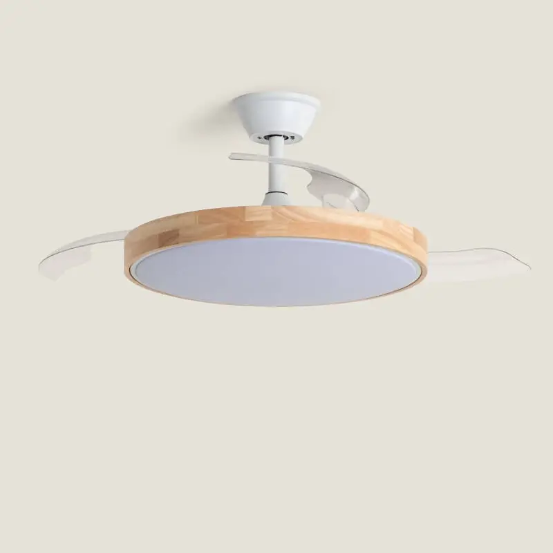 Ventilateur de Plafond avec Éclairage Silencieux DC Pales Rétractables Dari