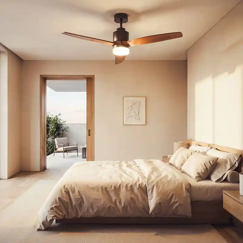 Ventilateur de Plafond avec Éclairage Silencieux DC Forest EVO