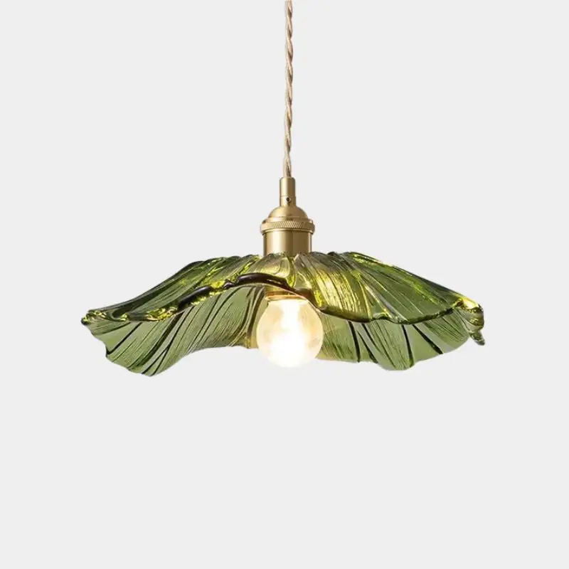 Suspension florale en verre sculpté Floréa