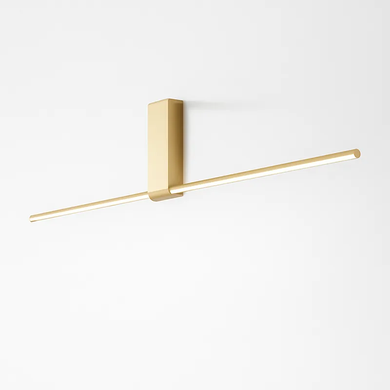 Plafonnier LED minimaliste barre lumineuse en métal – Mahil, noir