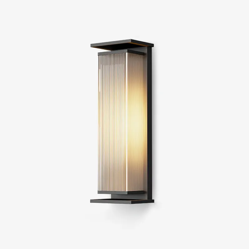 Applique murale extérieure rectangulaire en inox – LED, résistante à la rouille
