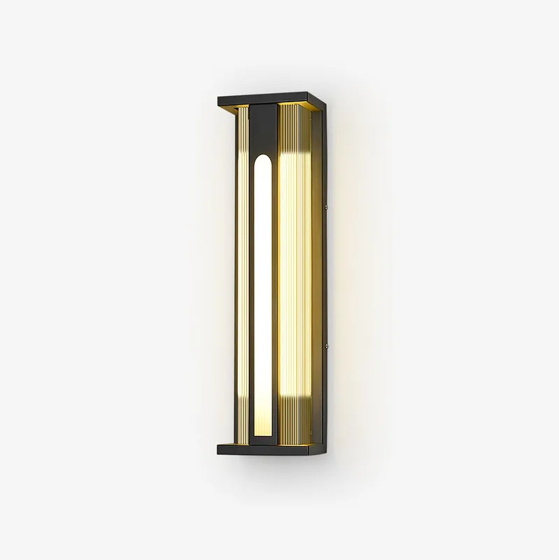 Applique murale extérieure Bellamy Flair – inox et acrylique, lumière chaude