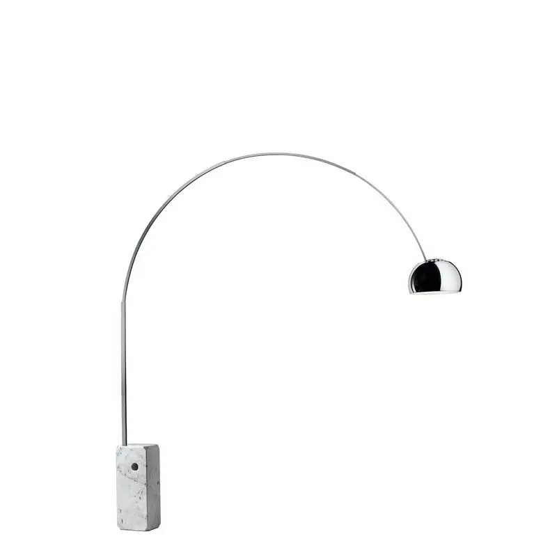 Flos - Lampadaire arc led avec marbre blanc