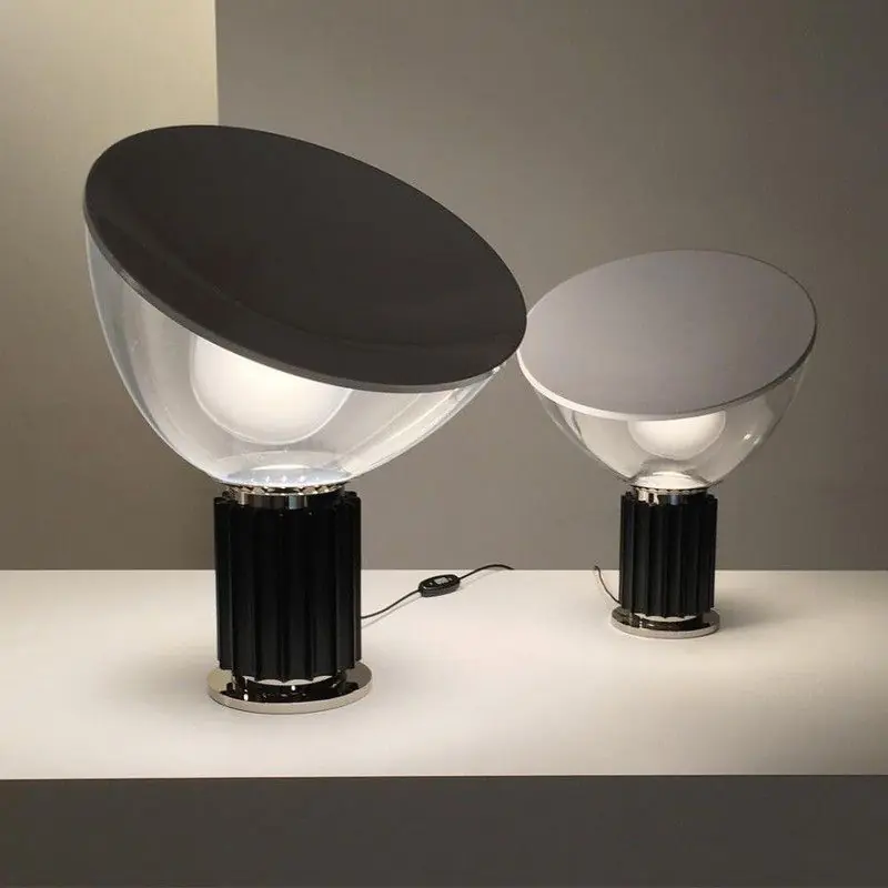 Flos Taccia LED Vetro Lampe de table noire