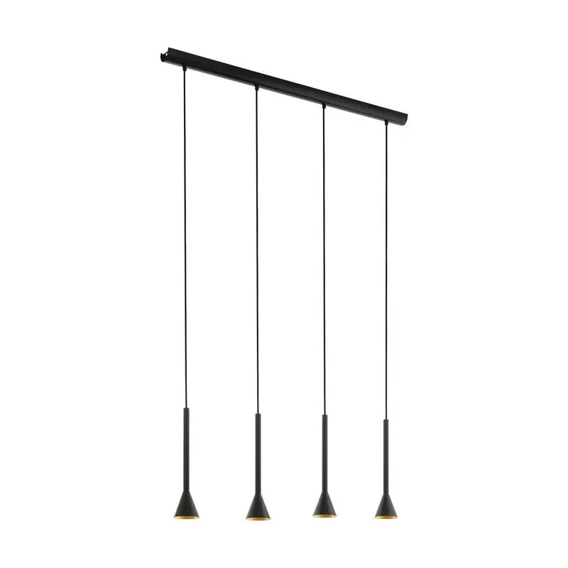Plafonnier suspendu LED Cortaderas noir par Eglo