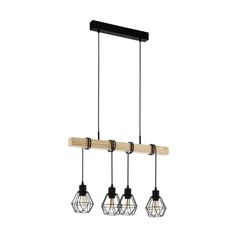 Plafonnier suspendu 4 Lumières modèle Townshend 5 par Eglo