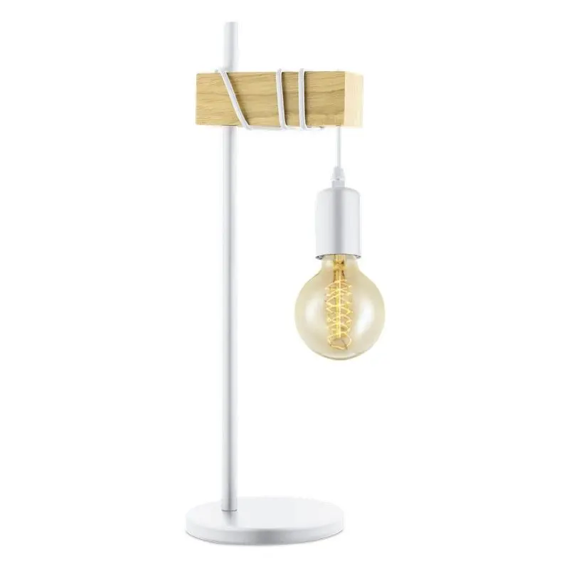 Lampe de table vintage en bois Townshend Eglo