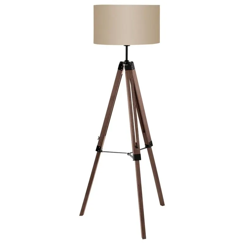 Lampadaire vintage Eglo noisette