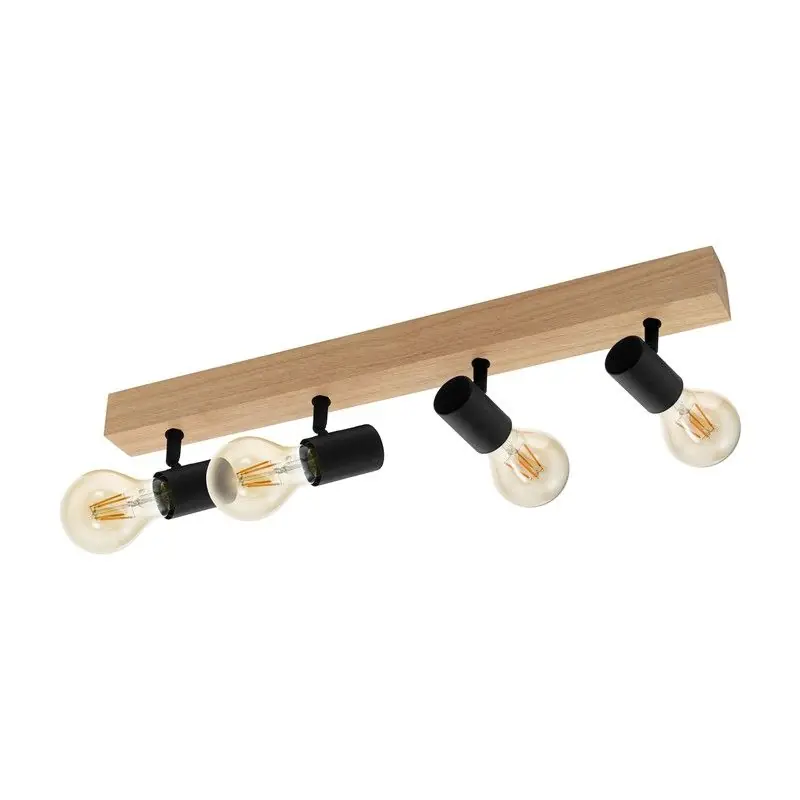 Spot Townshend 4 lumières noir Eglo