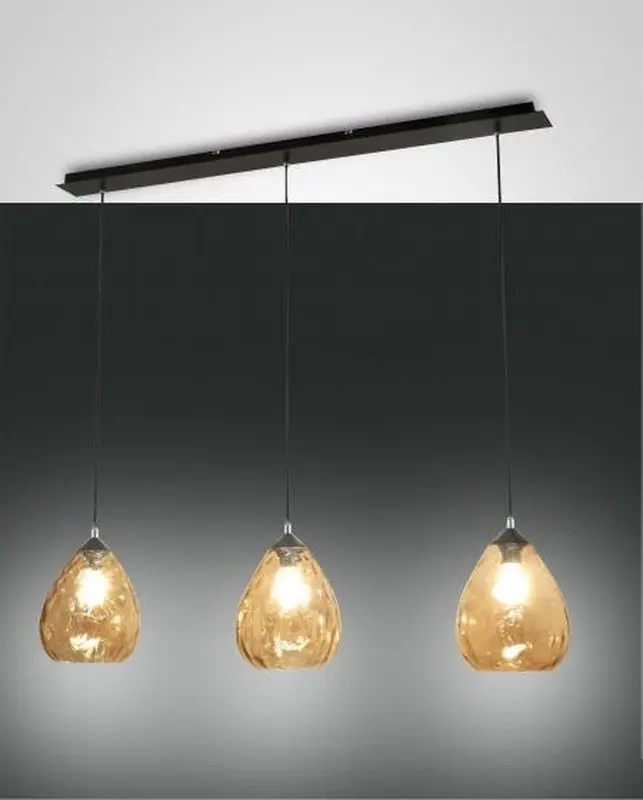 Plafonnier vintage modèle Gisella 3l par Fabas Luce Fabas Luce