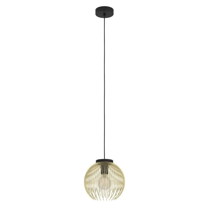 Plafonnier 1 lumière, modèle Venezuela, couleur Or-Noir par Eglo