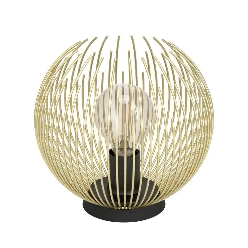 Lampe de table modèle Venezuela de couleur Or-Noir par Eglo