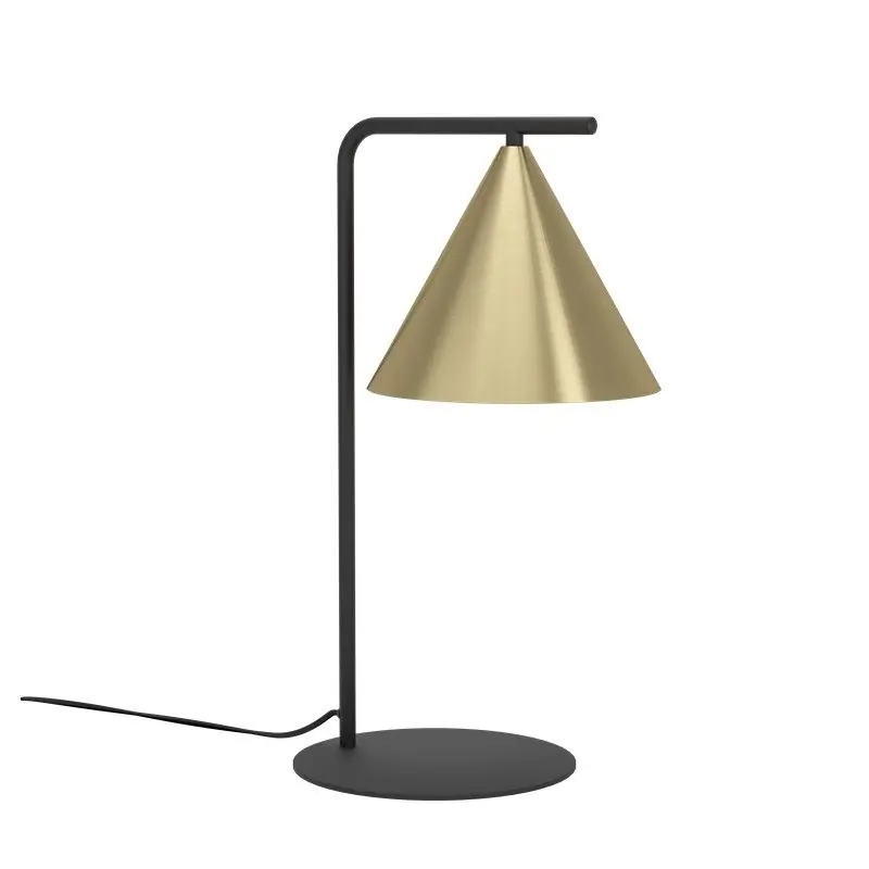 Lampe de table Nose en or satiné et noir par Eglo